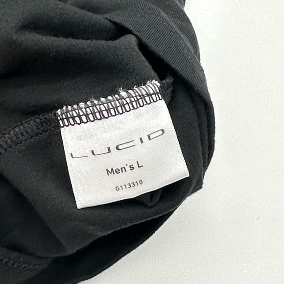 LUCID Motors POLO SHIRT Black Electric Car Luxury EUC Large & X Large - Picture 3 of 13